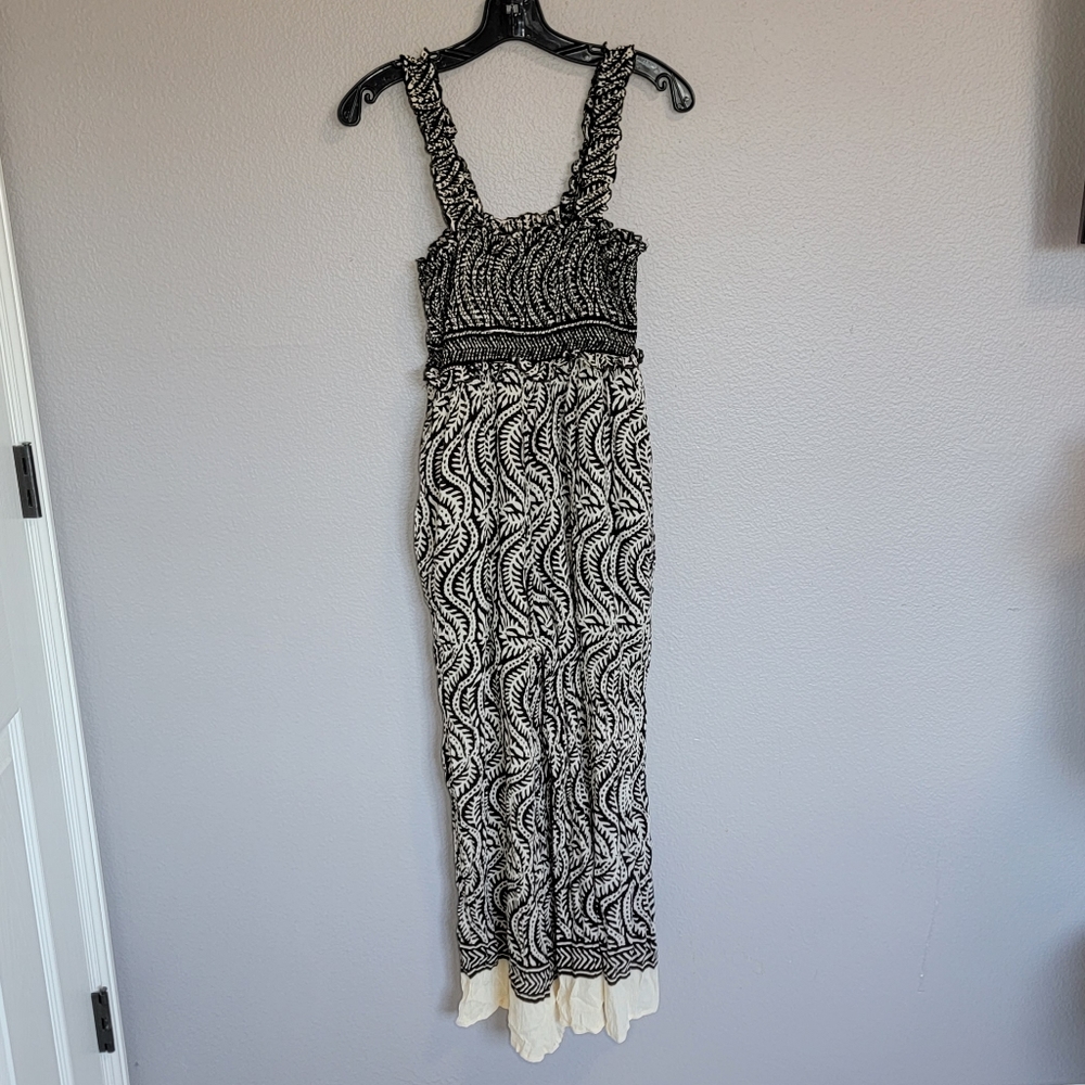 URBAN OUTFITTERS CROP WIDE LEG JUMPSUIT/  M.